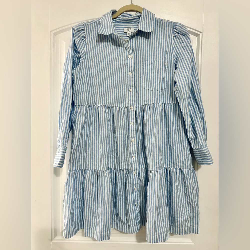 Blue Striped Women’s Dress